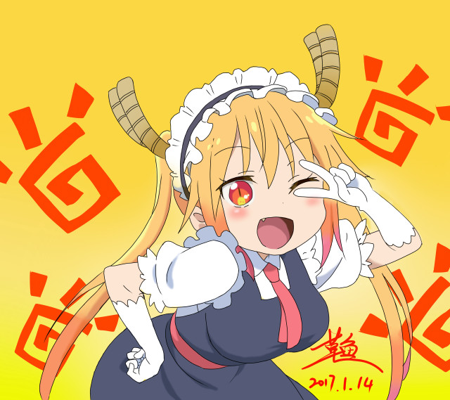 Girl horns dress blonde hair free wallpaper for tablet - medium preview image