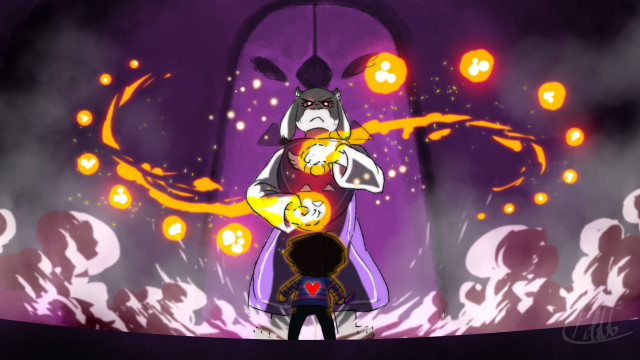 Cartoon character cat dark room free wallpaper for desktop - medium preview image