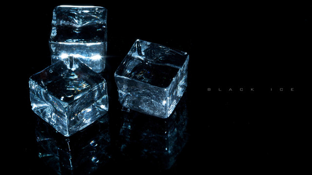 Ice cubes table black surface free wallpaper for desktop - medium preview image
