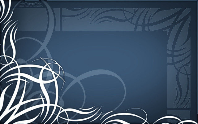 Blue background white swirl black free wallpaper for desktop - medium preview image