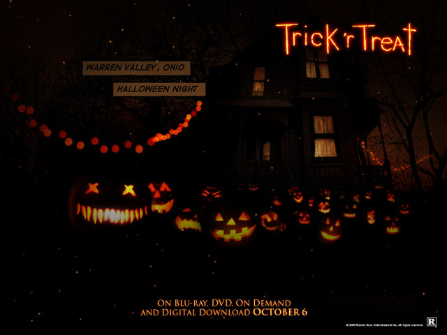 House trick or treat sign free wallpaper for desktop - medium preview image