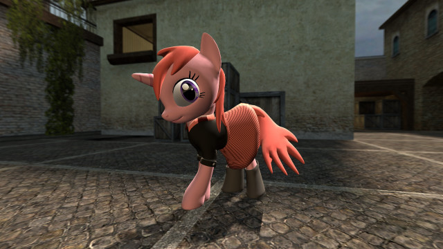 Cartoon character cobblestone street town free wallpaper for desktop - medium preview image