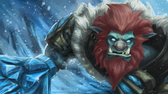 Troll red beard head painting free wallpaper for desktop - medium preview image
