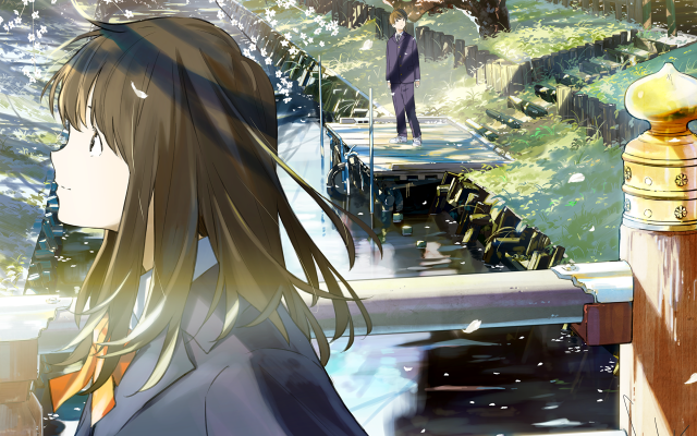 Woman bridge man suit tie free wallpaper for desktop - medium preview image