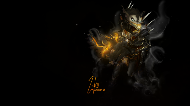 Demon digital painting face body free wallpaper for desktop - medium preview image