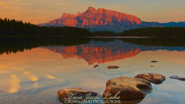 Mountain range reflection lake sunset #12 free wallpaper for desktop - medium preview image
