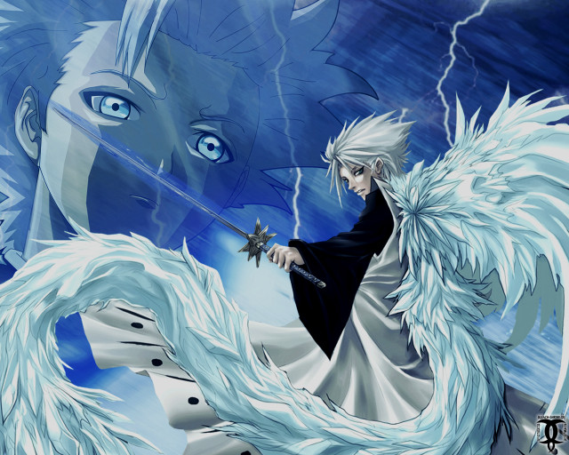 Man white hair sword dragon #2 free wallpaper for desktop - medium preview image