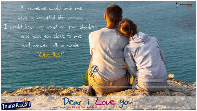 Couple rock water quote beach free wallpaper for desktop - medium preview image