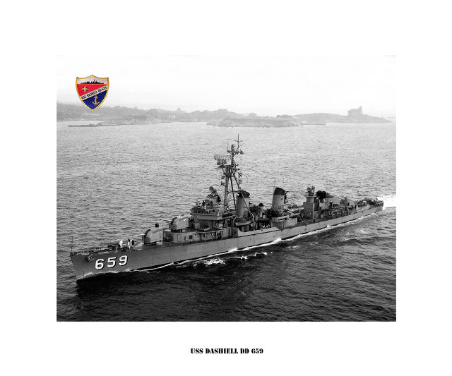 Battleship floating water shoreline shield free wallpaper for desktop - medium preview image