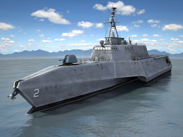 Large gray boat floating water #3 free wallpaper for desktop - medium preview image