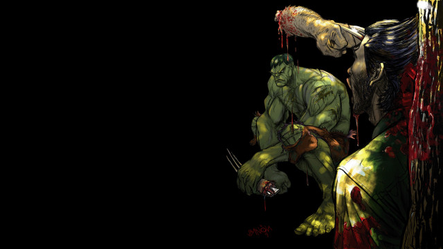 Woman hulk dark blood dripping free wallpaper for desktop - medium preview image