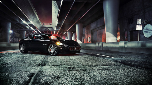 Car tunnel night cobra city free wallpaper for desktop - medium preview image