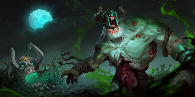 Demonic creature green light demon free wallpaper for desktop - medium preview image