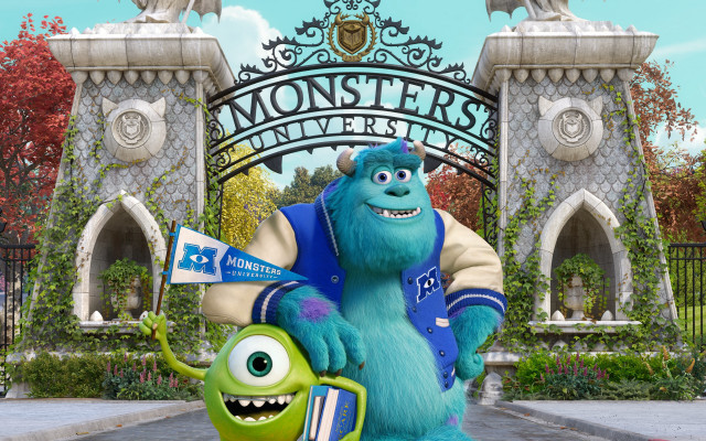 Monster sign building gate gated free wallpaper for desktop - medium preview image