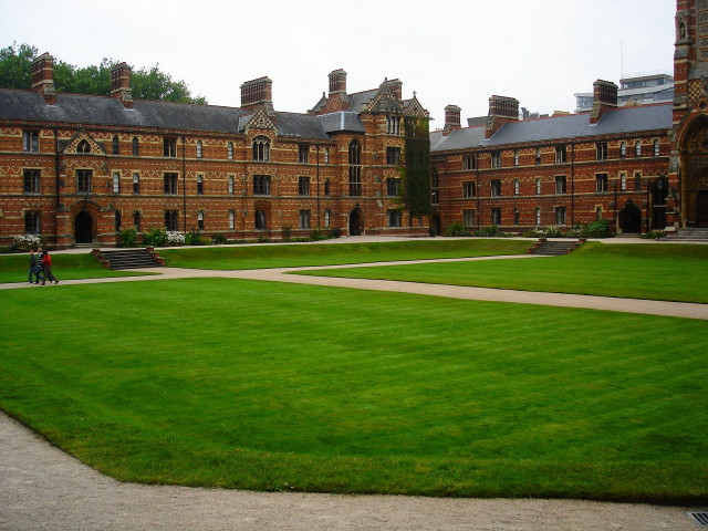 Large neo gothic building lawn free wallpaper for desktop - medium preview image