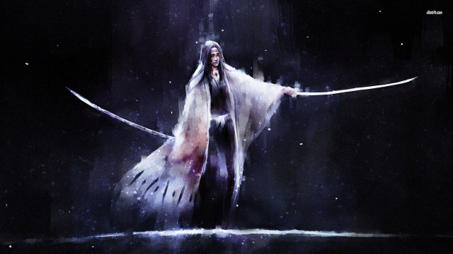Woman sword darkroom light face free wallpaper for desktop - medium preview image