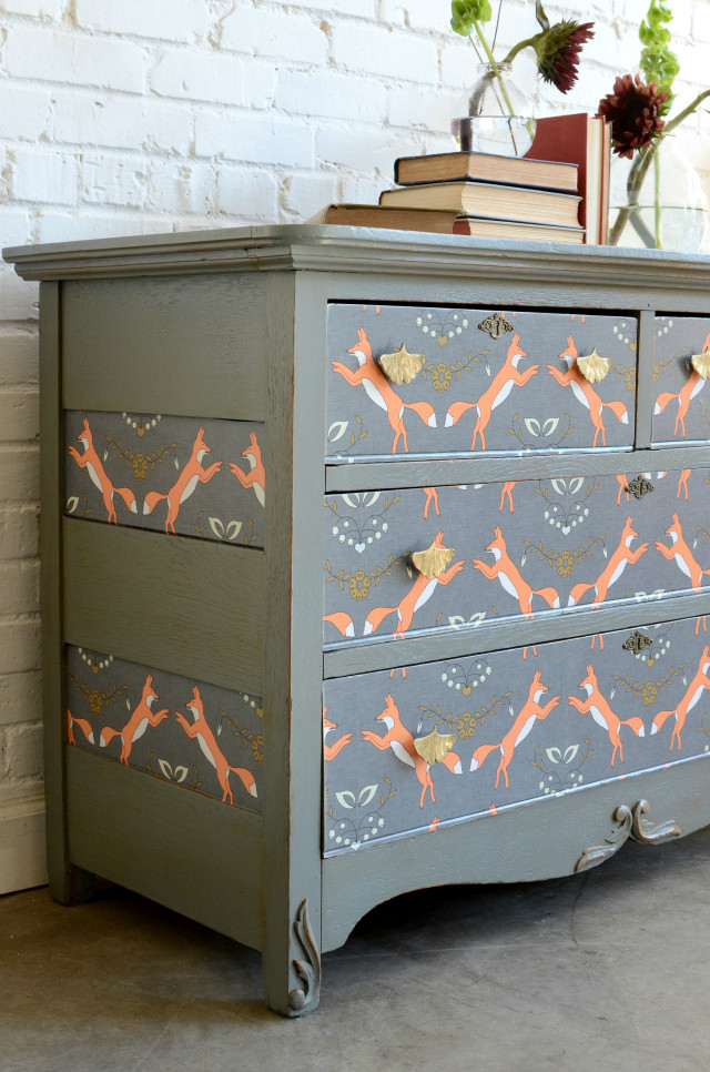 Painted dresser book vase flowers free wallpaper for mobile - medium preview image