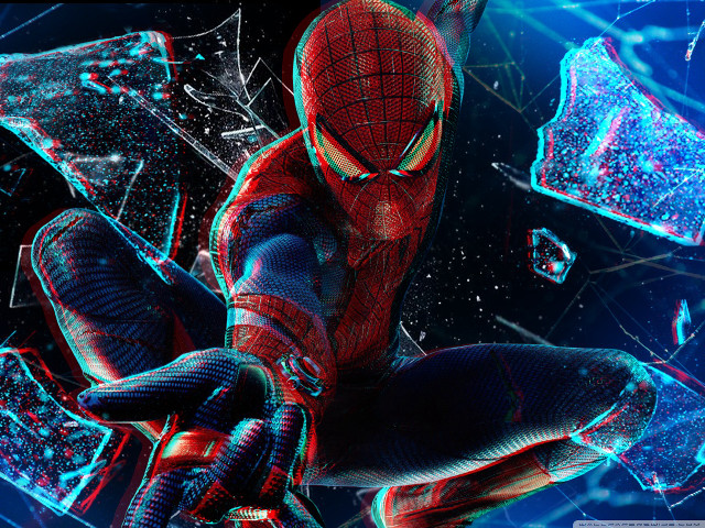 Spider man suit futuristic background free wallpaper for desktop - medium preview image