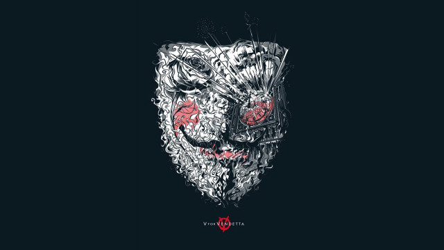 Skull red eye painted face free wallpaper for desktop - medium preview image