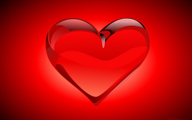 Red heart object background black free wallpaper for desktop - medium preview image
