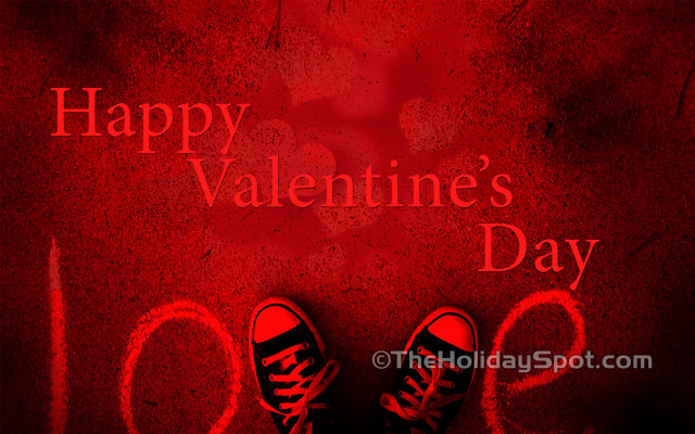 Shoes red floor happy valentines #2 free wallpaper for desktop - medium preview image