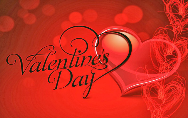 Valentines day background heart red #2 free wallpaper for desktop - medium preview image