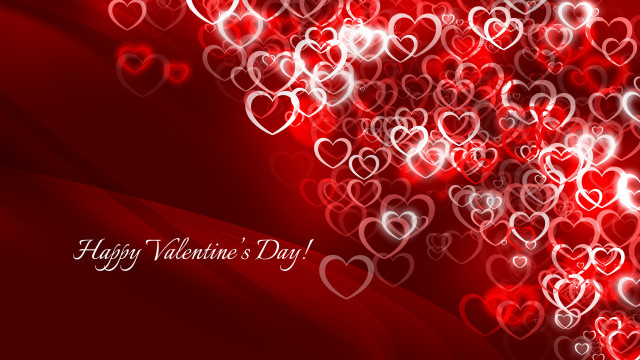 Red valentines day background hearts #3 free wallpaper for desktop - medium preview image