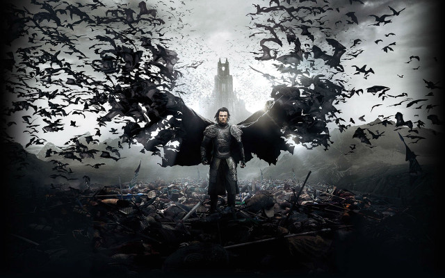 Man bats forest castle dark free wallpaper for desktop - medium preview image