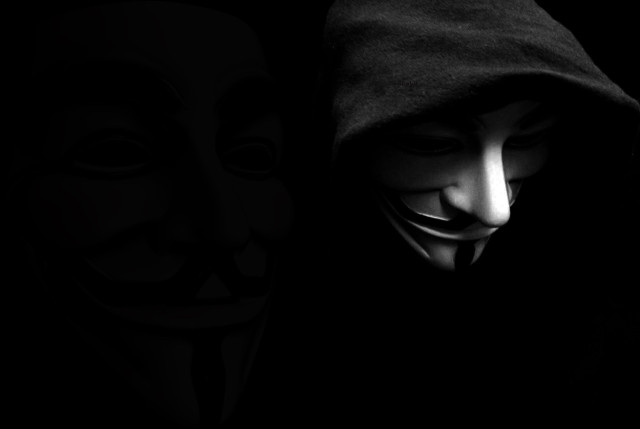 Masked hoodie dark background white free wallpaper for desktop - medium preview image