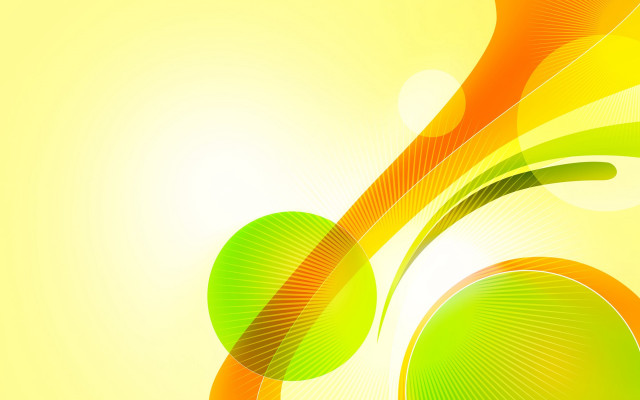 Yellow green abstract background circles free wallpaper for desktop - medium preview image