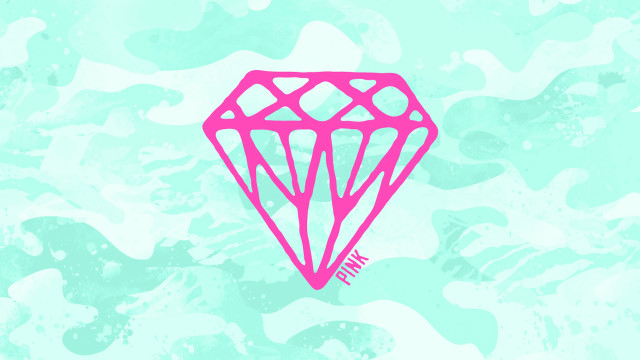 Pink diamond camouflage background pink free wallpaper for desktop - medium preview image