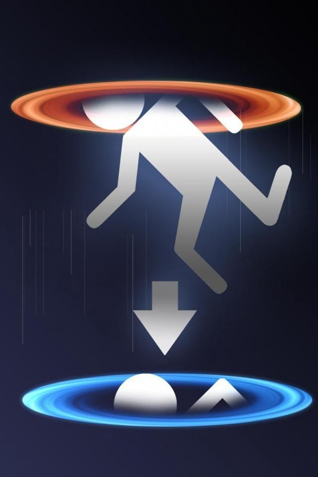 Man running blue ring orange free wallpaper for mobile - medium preview image