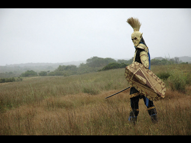 Man costume field sword shield free wallpaper for desktop - medium preview image