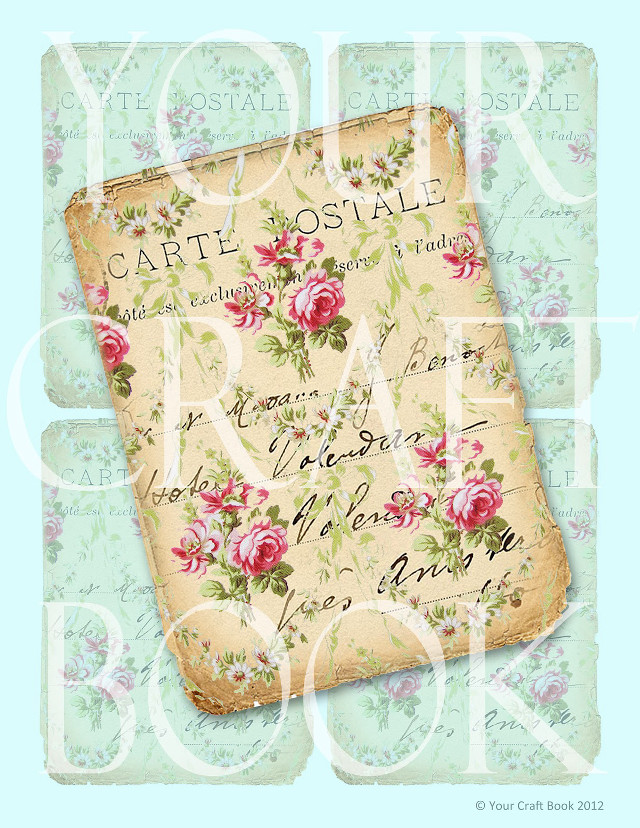 Book roses carte postale arts free wallpaper for mobile - medium preview image