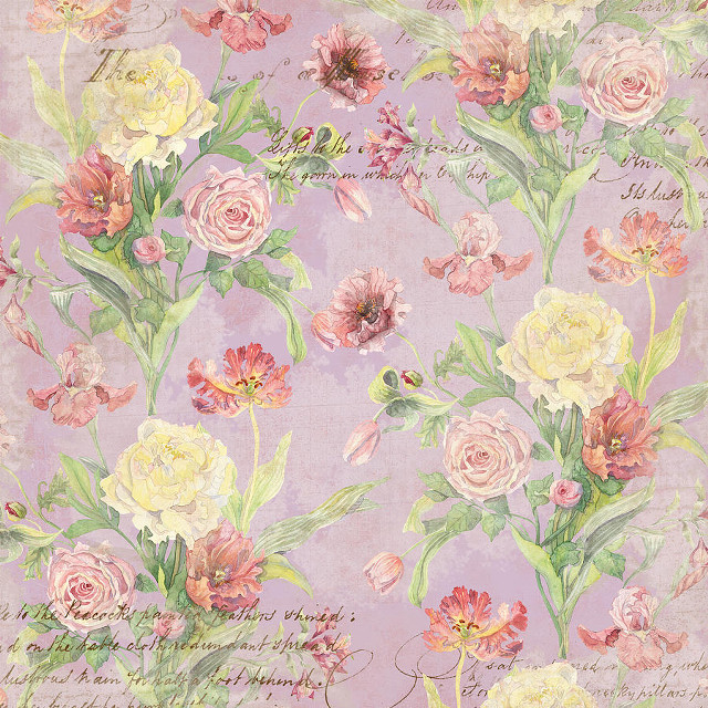 Floral pattern pink flowers blooming free wallpaper for tablet - medium preview image