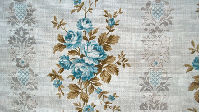 Blue brown flowered fabric white free wallpaper for desktop - medium preview image