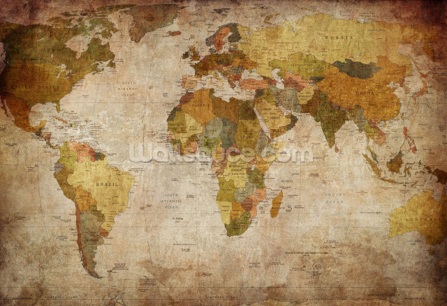 World map grungy background faded free wallpaper for desktop - medium preview image