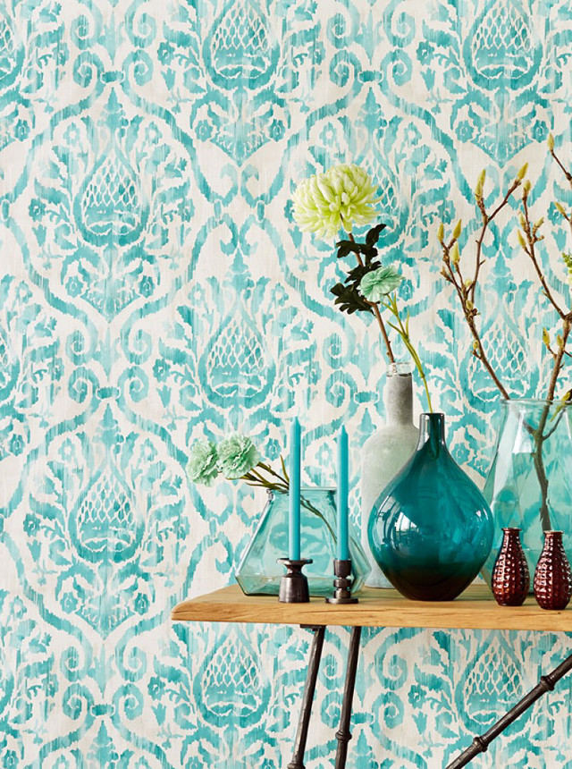 Table vases flowers wallpaper blue free wallpaper for mobile - medium preview image