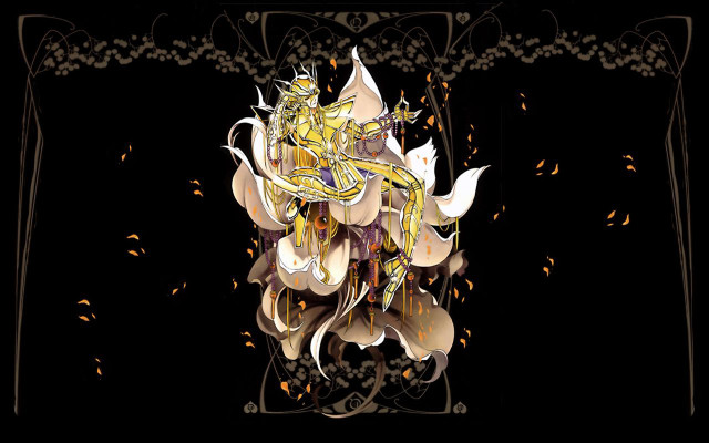 Woman flower crown digital painting free wallpaper for desktop - medium preview image