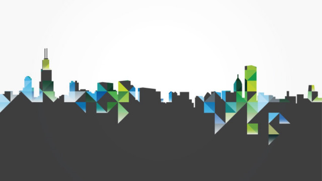 City skyline buildings background white free wallpaper for desktop - medium preview image