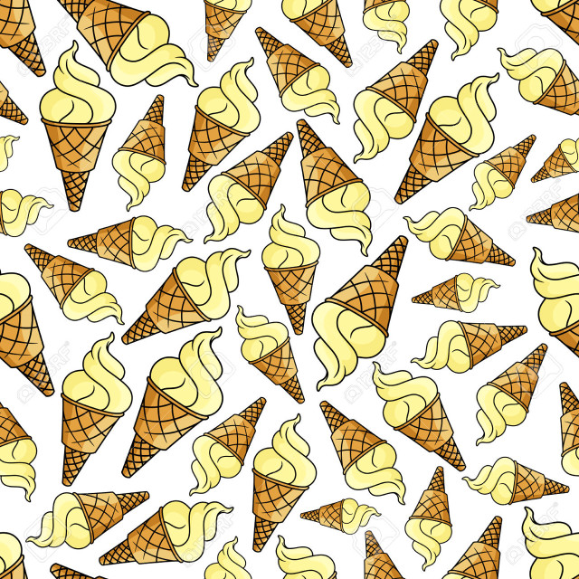 Ice cream cone pattern fence free wallpaper for tablet - medium preview image