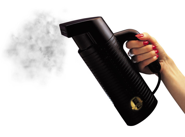 Woman holding black blow dryer free wallpaper for desktop - medium preview image