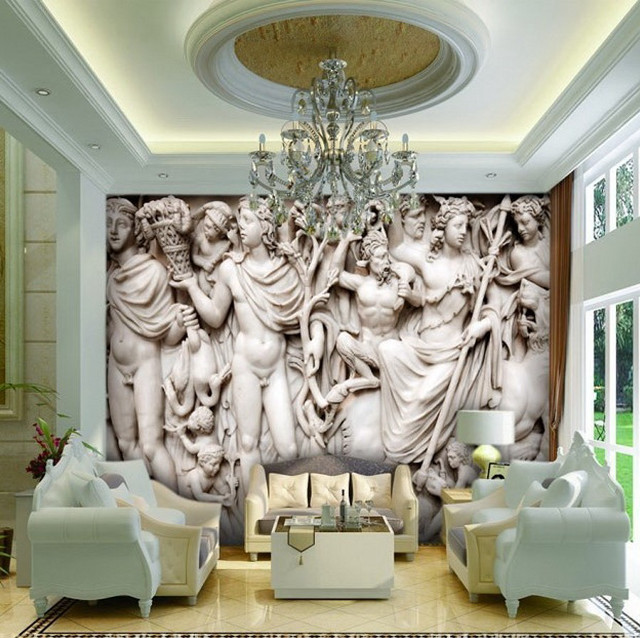 Living room mural palace chandelier free wallpaper for tablet - medium preview image