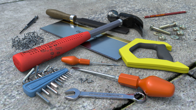 Tools hammer pliers screwdrivers screws free wallpaper for desktop - medium preview image