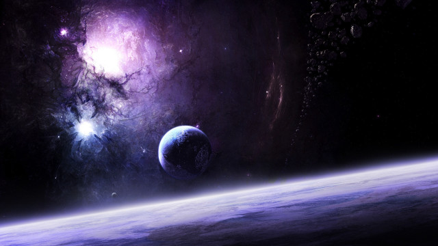 Space scene distant object foreground #7 free wallpaper for desktop - medium preview image