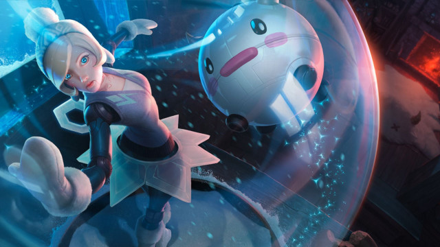 Cartoon character robot room light free wallpaper for desktop - medium preview image