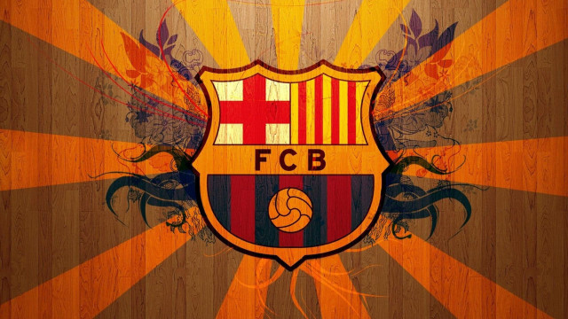 Wooden background soccer emblem sunburst free wallpaper for desktop - medium preview image