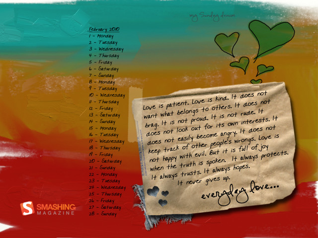 Note paper message red background free wallpaper for desktop - medium preview image