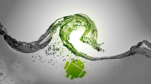 Green wave cell phone water free wallpaper for desktop - medium preview image