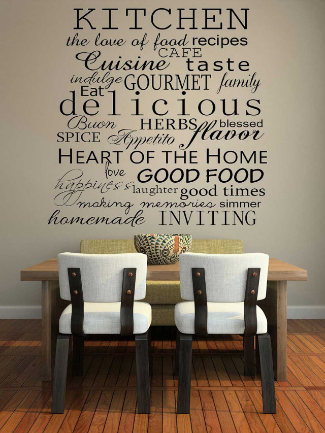 Kitchen wall sticker dining room free wallpaper for mobile - medium preview image